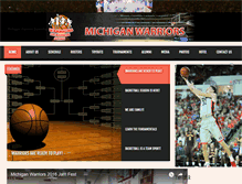 Tablet Screenshot of michiganwarriorsbasketball.com